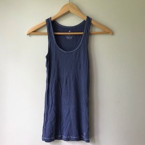 American Eagle Periwinkle Boyfriend Tank Top